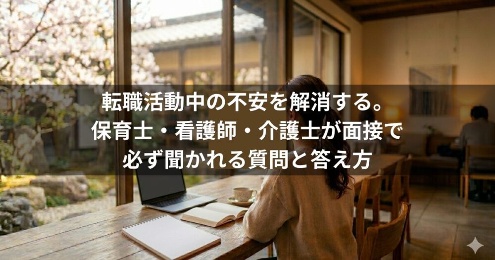 保育士・看護師・介護士が面接で必ず聞かれる質問と答え方