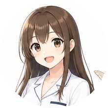 ケノンとトリアの比較を案内する女性キャラクター