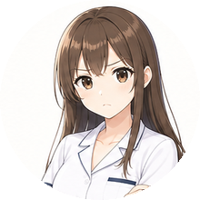ケノンのヒゲ回数を案内する女性キャラクター