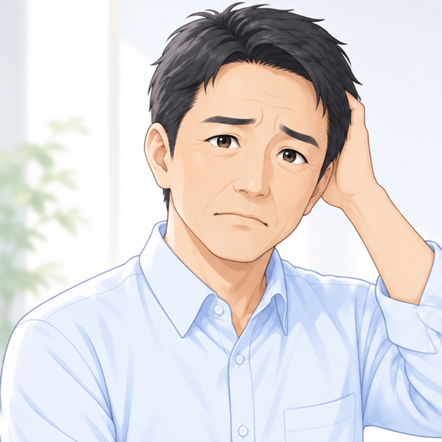 剛毛に家庭用脱毛器が合うか不安な52歳男性